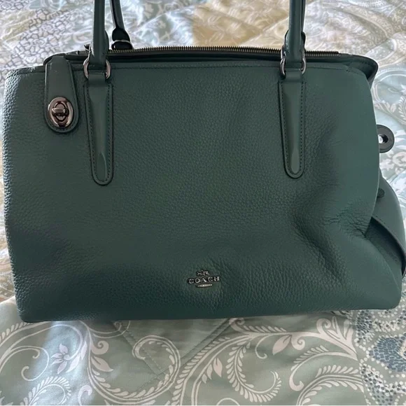 EUC Coach F57276 Brooklyn Carryall Leather Multiple Compartment Bag Purse - Picture 4 of 12